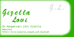gizella lovi business card